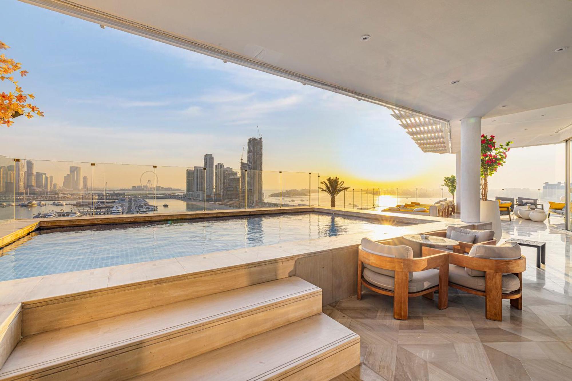 Five Palm Jumeirah 2Br Luxury Penthouse , Full Marina See View With Private Pool Dubaï Extérieur photo